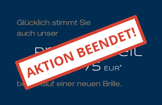 Sehen ist für uns Glück